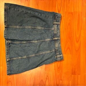Stylish Denim Skirt with Button Details